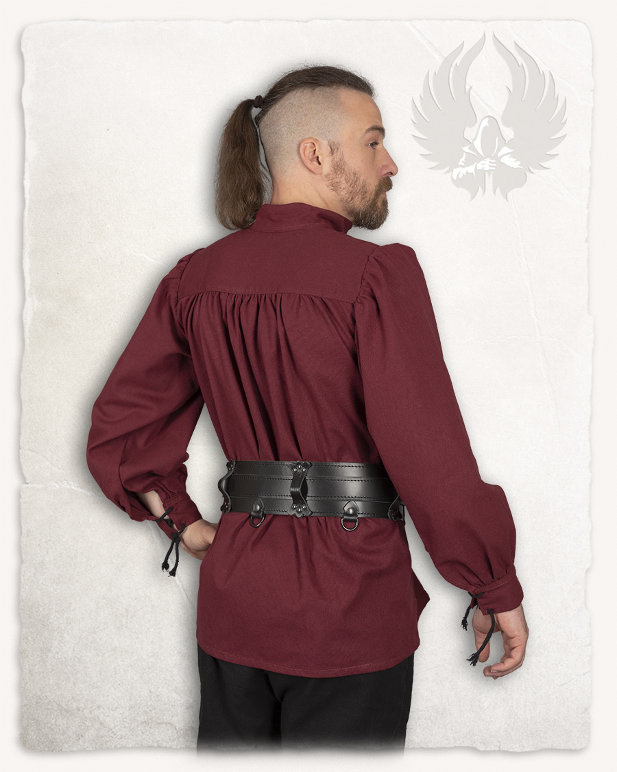 Ansgar Hemd Canvas bordeaux XXL