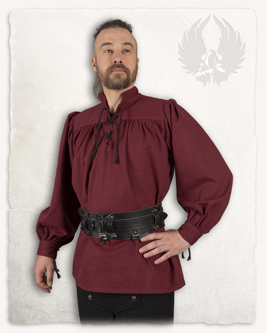 Ansgar Hemd Canvas bordeaux XL