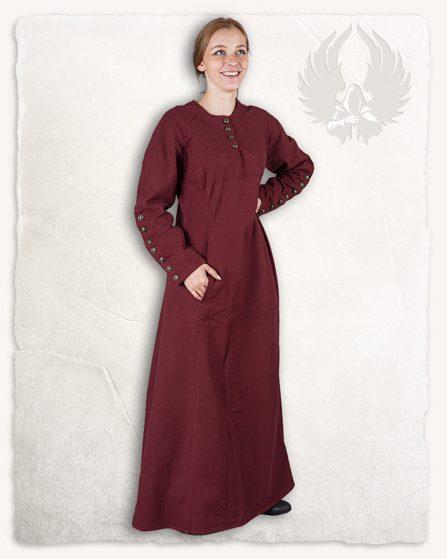 Jovina Kleid Baumwolle bordeaux XXL